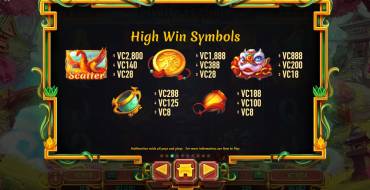 Mystic Fortune Deluxe: Simboli alti
