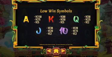 Mystic Fortune Deluxe: Simboli bassi