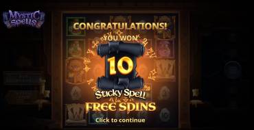 Mystic Spells: Giri gratis e/o respin