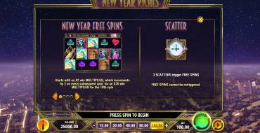 New Year Riches: Giochi bonus