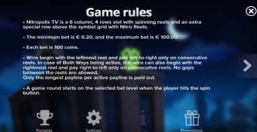Nitropolis TV: Regole