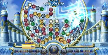 Orbs of Atlantis: Schermata principale, sistema a cascata