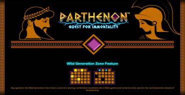 Parthenon Quest for Immortality: Caratteristiche uniche