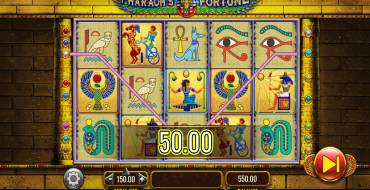 Pharaohs Fortune IGT: Vincite