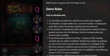 Rebel Paws: Regole