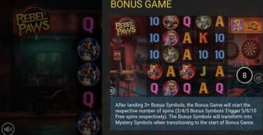 Rebel Paws: Giochi bonus