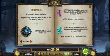 Rich Wilde and the Tome of Madness: Opzioni
