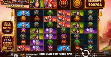 Rise of Samurai Megaways: Slot machine