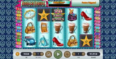Rodeo Drive: Funzione bonus
