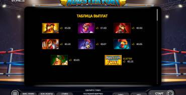 Rooster Fury: Tabella dei pagamenti