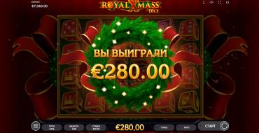 Royal Xmass Dice: Vincite