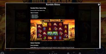 Rumble Rhino: Regole