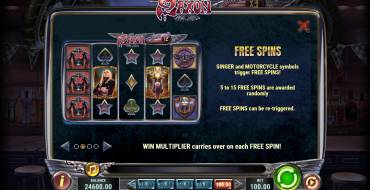 Saxon: Giri gratis