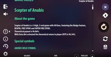 Scepter of Anubis: Regole