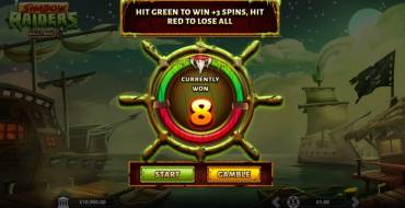 Shadow Raiders MultiMax: Quote di rischio nel gioco bonus