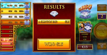 Slingo Da Vinci Diamonds: Vincite