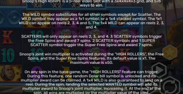 Snoops High Rollers: Regole