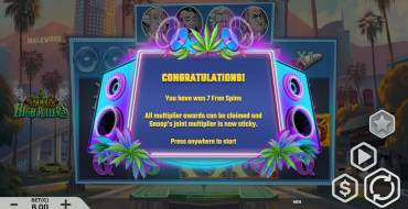 Snoops High Rollers: Giri gratis e/o respin