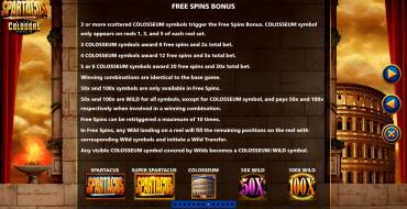 Spartacus Super Colossal Reels: Giri gratis e/o respin