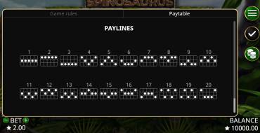 Spinosaurus: Linee