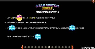 Star Watch Jungle: Giri gratis e/o respin