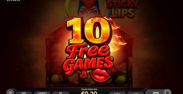 Sticky Lips: Giri gratis e/o respin