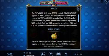 Stunning Crown 100: Caratteristiche uniche