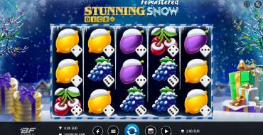 Stunning Snow Remastered Dice: Slot machine