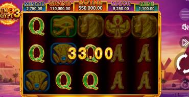 Sun of Egypt 3: Vincite