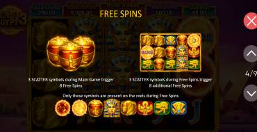 Sun of Egypt 3: Giri gratis e/o respin