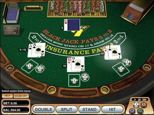 Super 7 Blackjack in linea
