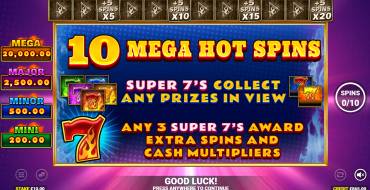Super 7 Winner: Giri gratis e/o respin