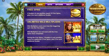 Survivor Megaways: Regole del gioco