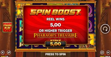 Temple of Riches: Spin Boost: Caratteristiche uniche