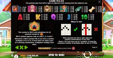 The Dog House Megaways: Tabella dei pagamenti