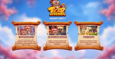 Tiger Legends: Caratteristiche uniche