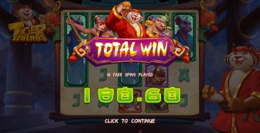 Tiger Legends: Vincite