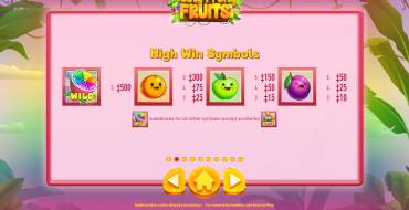 Tooty Fruity Fruits: Simboli di alto livello