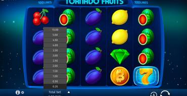 Tornado Fruits: Scommessa