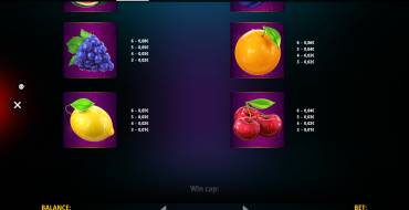 Triple Fruit Deluxe Megaways: Tabella dei pagamenti