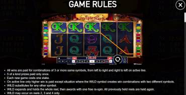 Triple Star: Regole