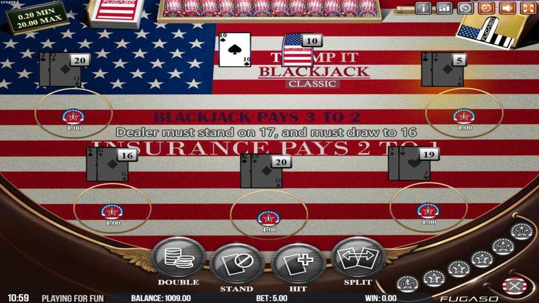 Trump It Blackjack in linea