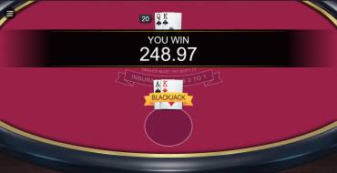 Vegas Single Deck Blackjack: Pagamenti