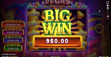 Vegas Starstruck: RUNNING WINS: Vincite