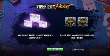 Viper City Heist: Caratteristiche uniche