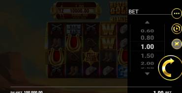 Western Gold: Selezione delle scommesse
