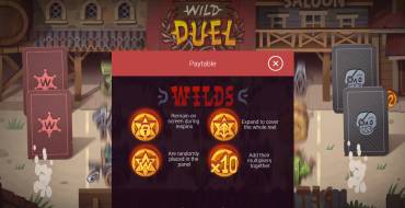 Wild Duel: Tabella dei pagamenti
