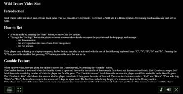 Wild Traces: Regole