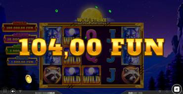 Wolf Strike Hold and Win Extra: Vincite