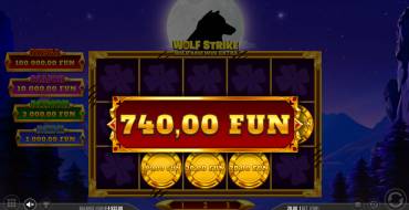 Wolf Strike Hold and Win Extra: Vincite
